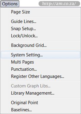 Artcut System Setting