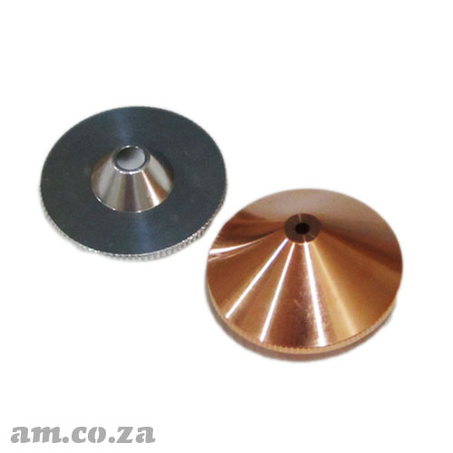 Metal/Non-Metal CO2 Laser Nozzle Set, include One Aluminium Non-Metal Cutting Nozzle and One Copper Metal Cutting Nozzle