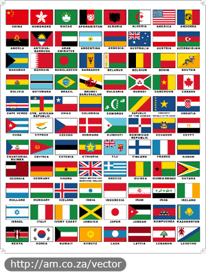 88 National Flags Vector Design